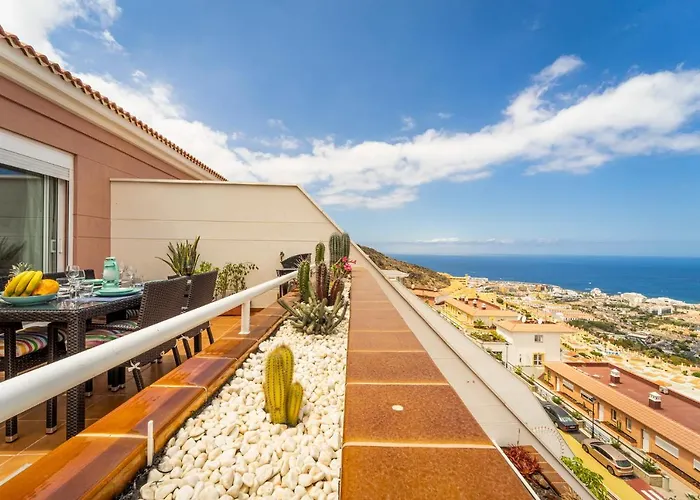 Lägenhet Premium Penthouse 105m2,bali Bed,heated Pool,best Sunsets Costa Adeje (Tenerife)